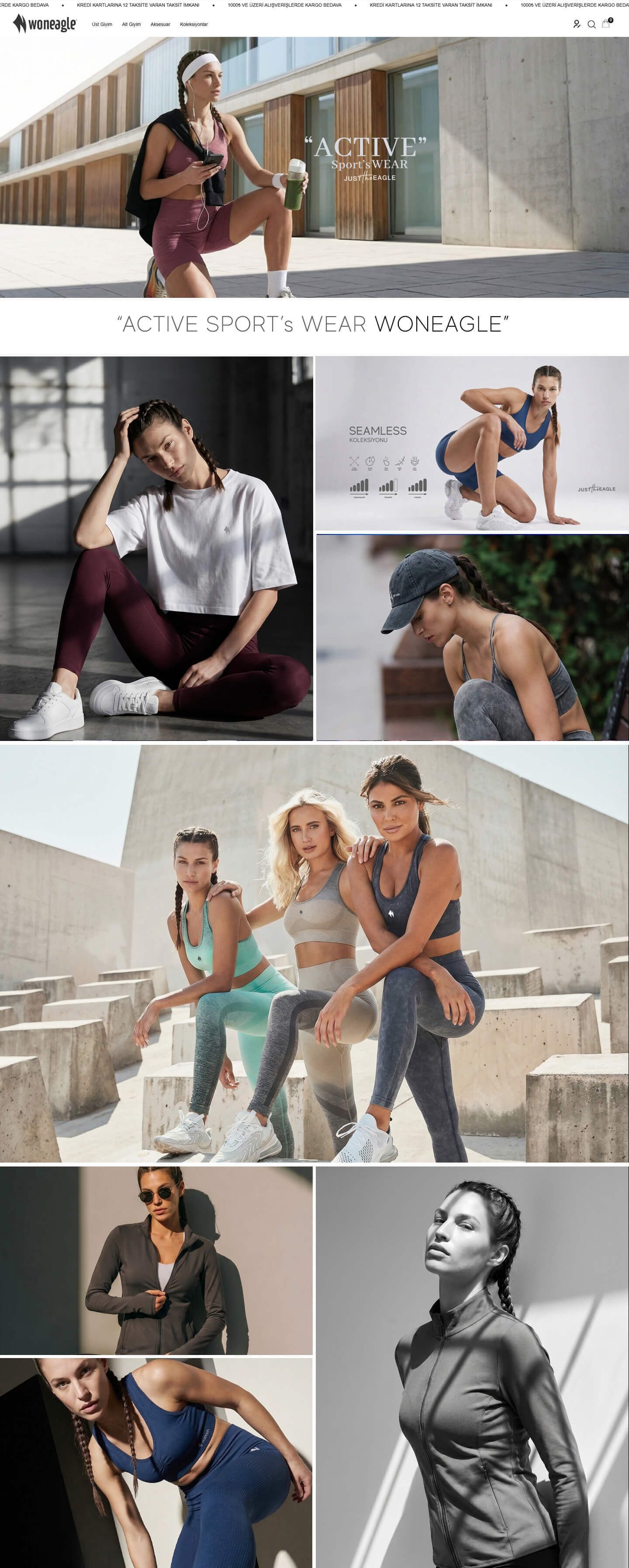 Woneagle Active Wear Ana Görseli